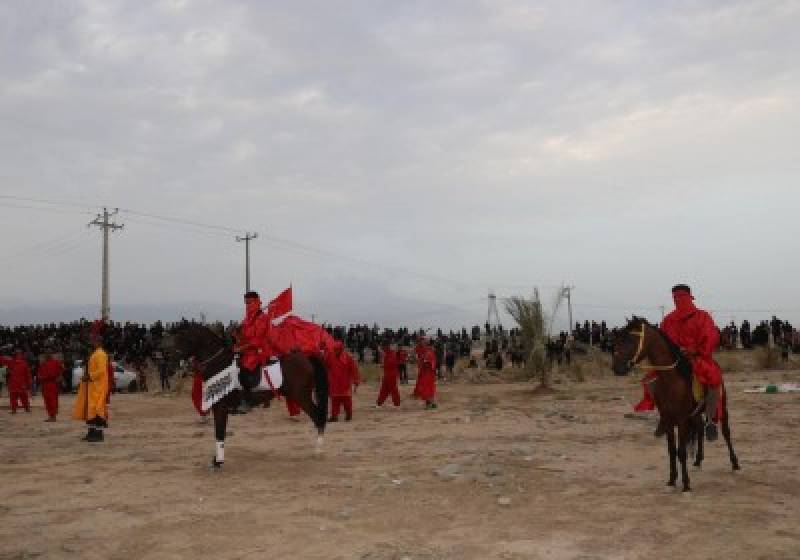 مراسم تعزیه و آیین خیمه سوزان در خالق آباد جیرفت برگزار شد